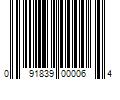 Barcode Image for UPC code 091839000064