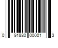 Barcode Image for UPC code 091880000013