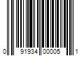 Barcode Image for UPC code 091934000051