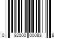 Barcode Image for UPC code 092000000838