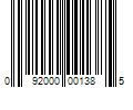 Barcode Image for UPC code 092000001385