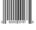 Barcode Image for UPC code 092000001675