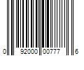 Barcode Image for UPC code 092000007776