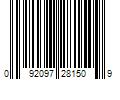 Barcode Image for UPC code 092097281509