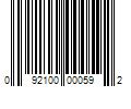 Barcode Image for UPC code 092100000592