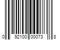 Barcode Image for UPC code 092100000738