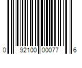 Barcode Image for UPC code 092100000776