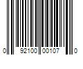 Barcode Image for UPC code 092100001070