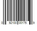 Barcode Image for UPC code 092100001759