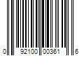 Barcode Image for UPC code 092100003616