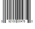 Barcode Image for UPC code 092100004750