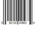 Barcode Image for UPC code 092100005634