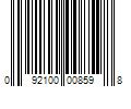 Barcode Image for UPC code 092100008598