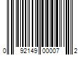 Barcode Image for UPC code 092149000072