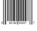 Barcode Image for UPC code 092182000077