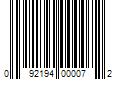 Barcode Image for UPC code 092194000072