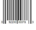 Barcode Image for UPC code 092200003783