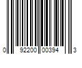 Barcode Image for UPC code 092200003943