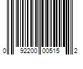 Barcode Image for UPC code 092200005152