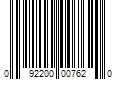 Barcode Image for UPC code 092200007620