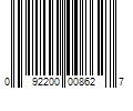 Barcode Image for UPC code 092200008627