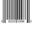 Barcode Image for UPC code 092200009860