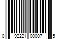 Barcode Image for UPC code 092221000075