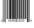 Barcode Image for UPC code 092368020004