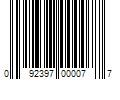 Barcode Image for UPC code 092397000077