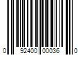 Barcode Image for UPC code 092400000360