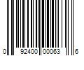 Barcode Image for UPC code 092400000636