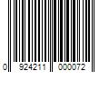 Barcode Image for UPC code 0924211000072