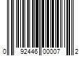 Barcode Image for UPC code 092446000072