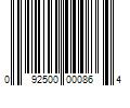 Barcode Image for UPC code 092500000864