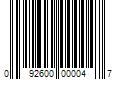 Barcode Image for UPC code 092600000047