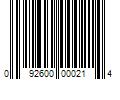 Barcode Image for UPC code 092600000214