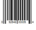 Barcode Image for UPC code 092648000054