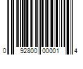 Barcode Image for UPC code 092800000014