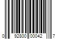 Barcode Image for UPC code 092800000427