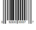 Barcode Image for UPC code 092830000077