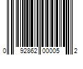 Barcode Image for UPC code 092862000052