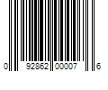 Barcode Image for UPC code 092862000076