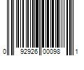 Barcode Image for UPC code 092926000981