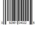 Barcode Image for UPC code 092961040225