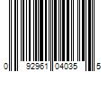 Barcode Image for UPC code 092961040355