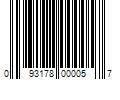 Barcode Image for UPC code 093178000057