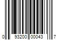 Barcode Image for UPC code 093200000437