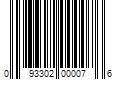 Barcode Image for UPC code 093302000076