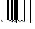 Barcode Image for UPC code 093436000072