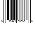 Barcode Image for UPC code 093443000058